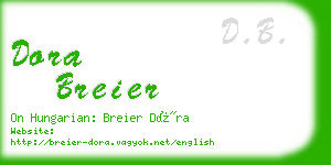 dora breier business card